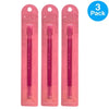 Olive & June Mani Cuticle Pusher 3 Pack - Professional nail care tools for home manicures