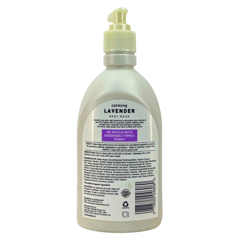 JASON Calming Lavender Body Wash - Vitamin E & Pro-Vitamin B5 - 16oz - 5 Pack