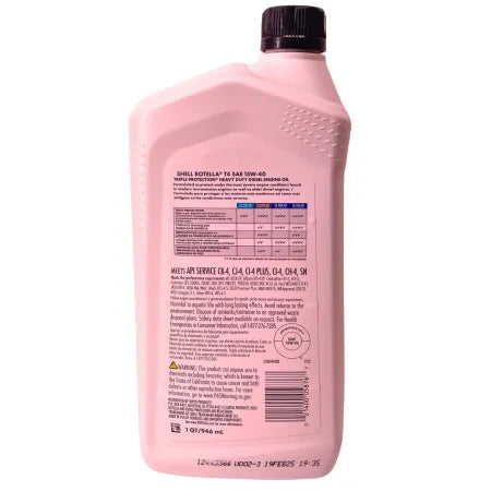 Shell Rotella T4 15W-40 1QT 2 Pack New