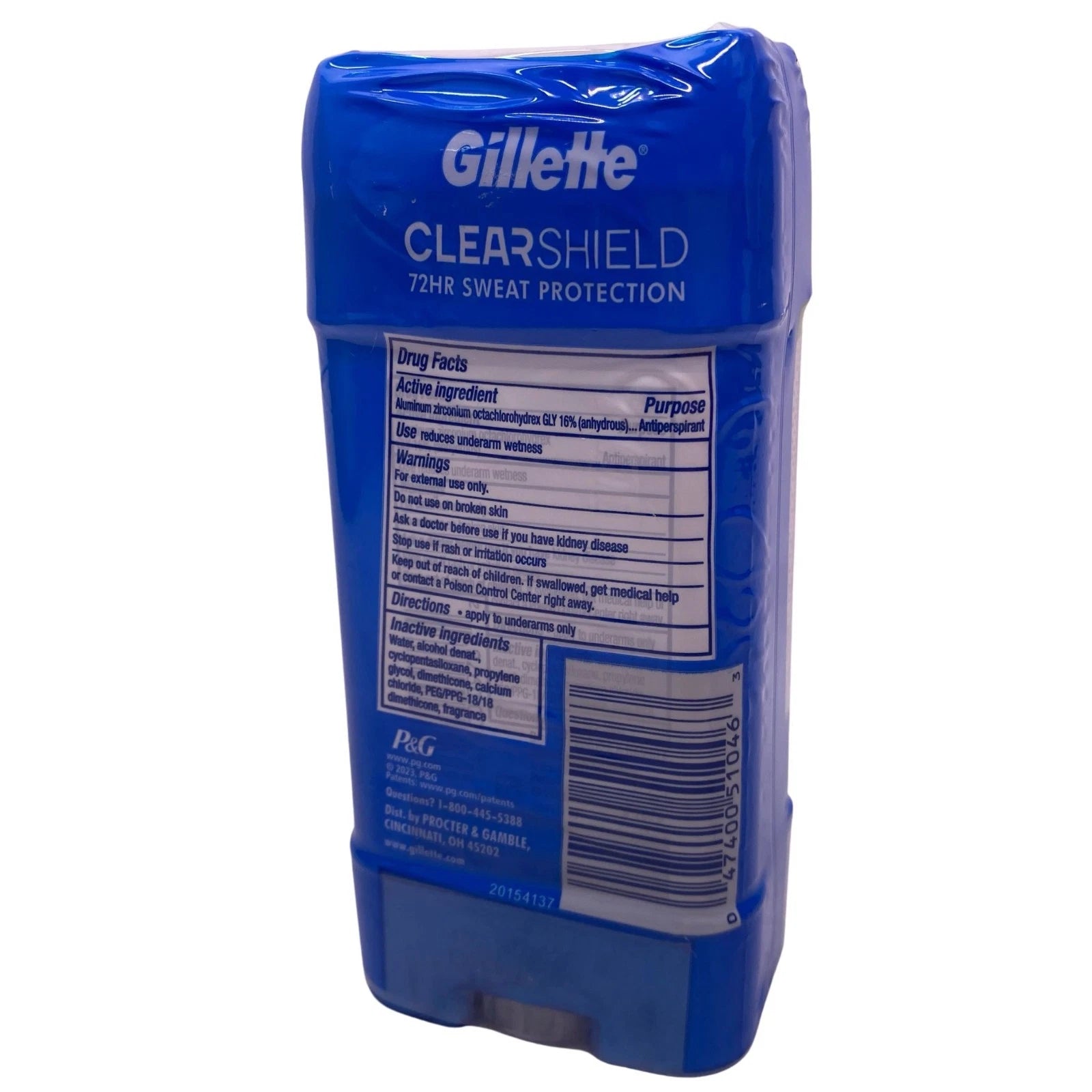 Gillette ClearShield Power Rush Antiperspirant Gel 3.8 oz 2 Pack New