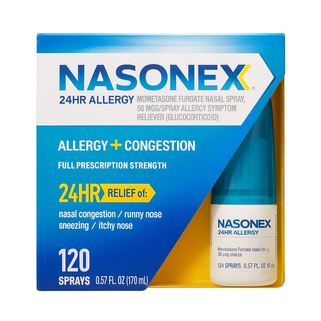 Nasonex 24HR Allergy Nasal Spray 120 Sprays Exp 12/2025 – New 1