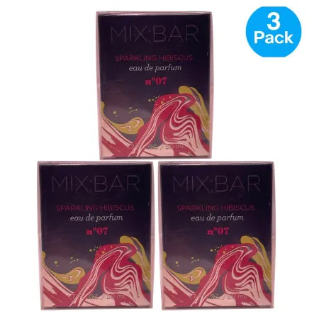 Mix Bar Sparkling Hibiscus EDP 1.7oz 50mL 3 Pack New