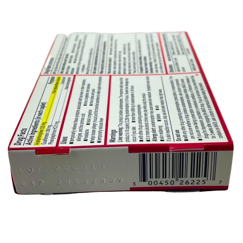 Tylenol Sinus Severe Day Non-Drowsy Caplets Acetaminophen 24 Ct Exp 11/26 4 Pack