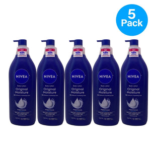 NIVEA Original Moisture Body Lotion 16.9 fl oz 5 Pack New
