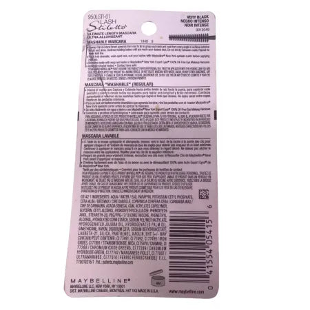 Maybelline Lash Stiletto Mascara 951 Very Black 3 Pack New