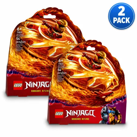 LEGO Ninjago Kai's Dragon Power Spinjitzu Flip 71826 2 Pack New