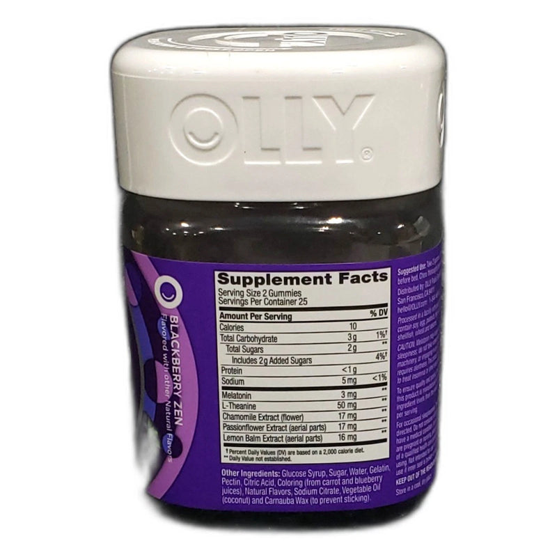 Olly Sleep Melatonin L-Theanine Gummies Exp 01/27 Pack of 4 New