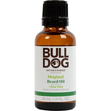 Bulldog Skincare for Men Original Beard Oil 1 oz bottle on white background