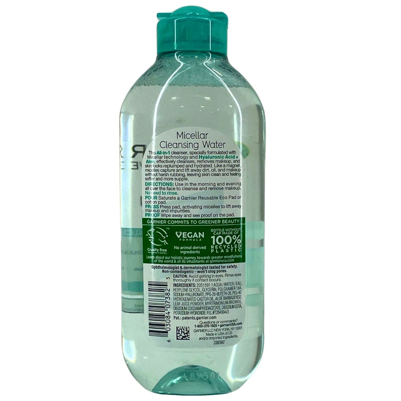 Garnier Micellar Cleansing Water Hyaluronic Acid 13.5 Oz 4 Pack New