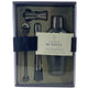 At Home Bar Slàinte Premium Glass Cocktail Shaker Jigger Muddler Spoon 1 Pack