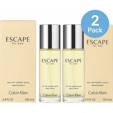 Calvin Klein Escape for Men EDT 3.4 oz – 2 Pack – Bold Fresh Fragrance New