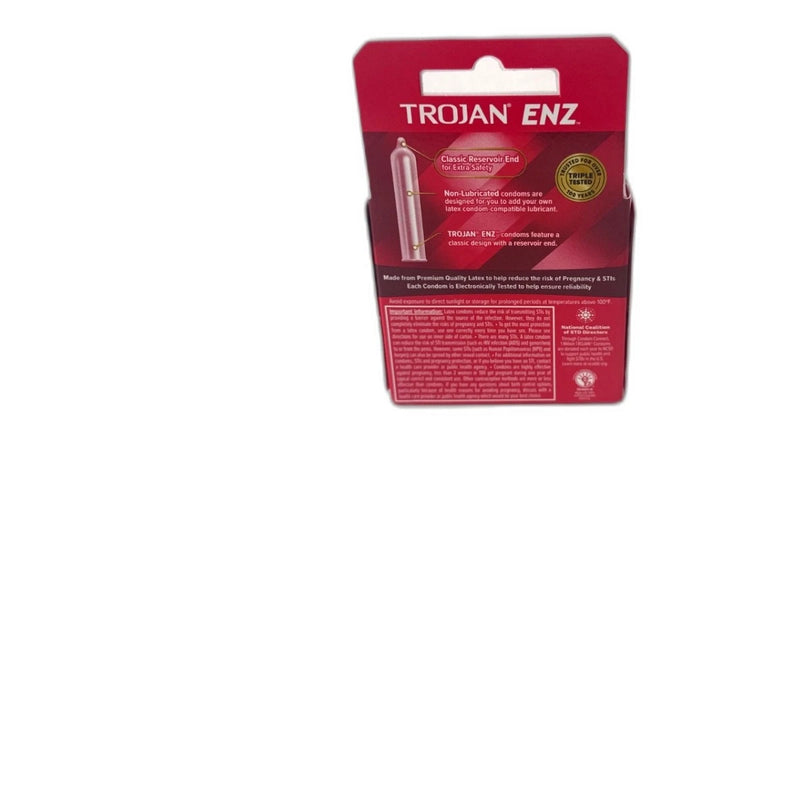 Trojan Regular Non Lubricated Condoms Latex Exp 02/30 Pack of 4 New