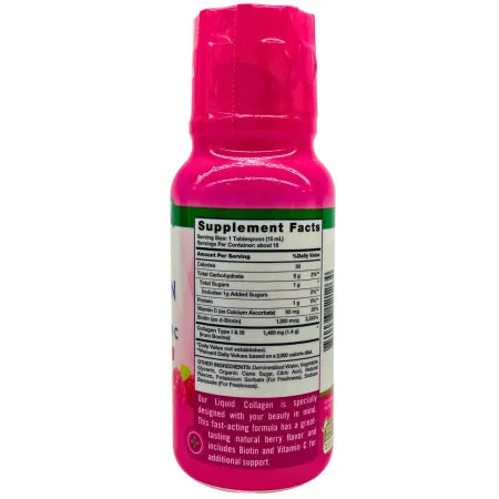 Nature’s Truth Liquid Collagen with Biotin + Vitamin C 8 fl oz 1 Pack New