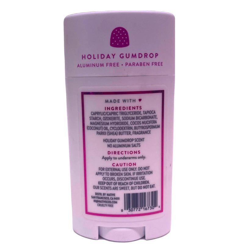 Native Holiday Gumdrop Deodorant Aluminum Free Paraben Free 2.65 oz 5 Pack New