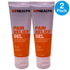 KT Health Pain Relief Gel Menthol 5% Camphor 5% 3.4 fl oz 2 Pack New Exp 03/27
