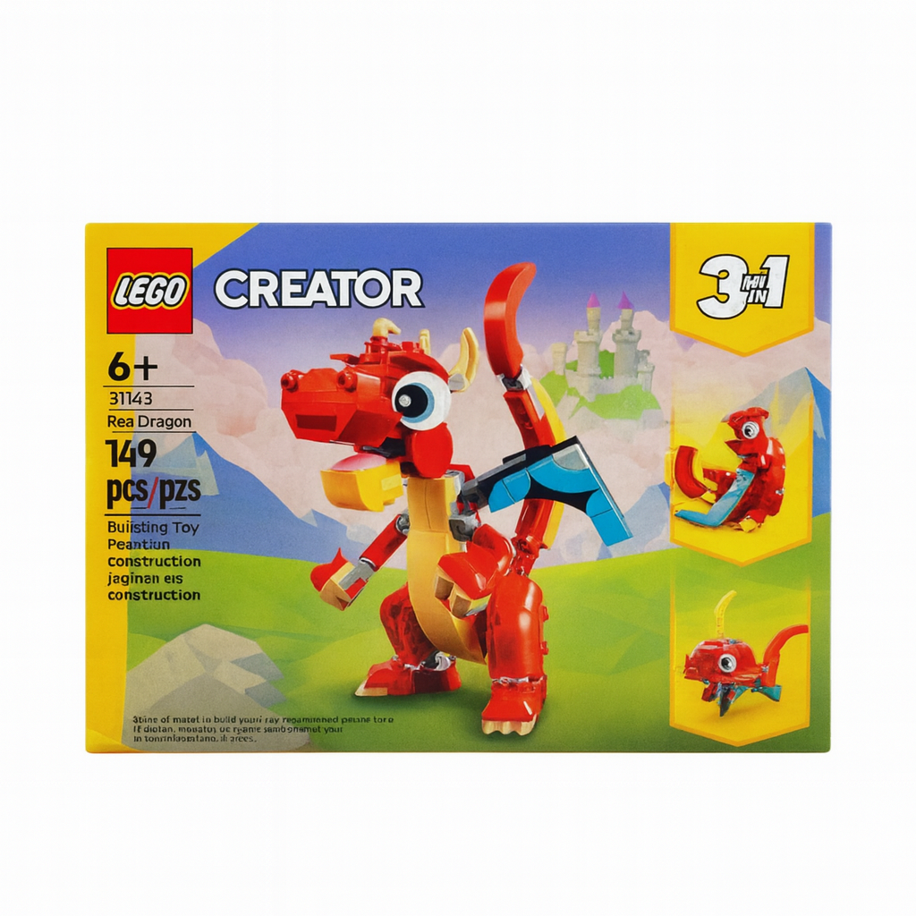 LEGO Creator 3-in-1 Red Dragon 31145 Building Toy 149 pcs New 1