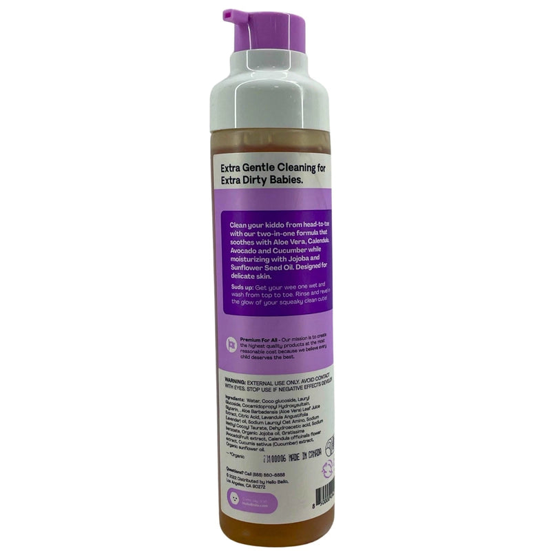 Hello Bello Premium Baby Shampoo & Wash Soft Lavender Hypoallergenic 4 Pack