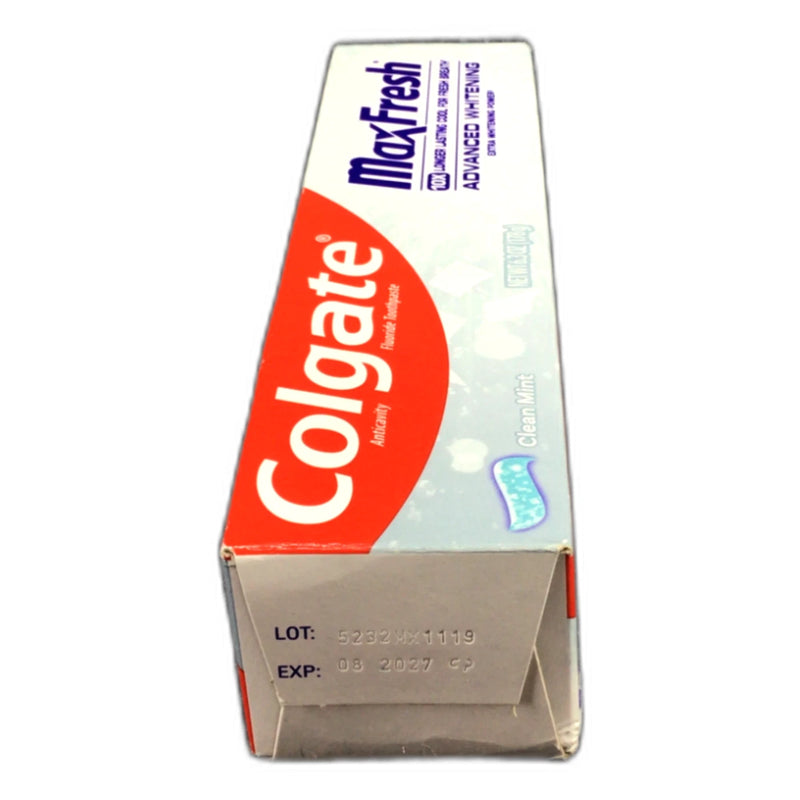 Colgate Max Fresh Advanced Whitening Toothpaste 6.3oz Exp 08/27 Pack of 4 New