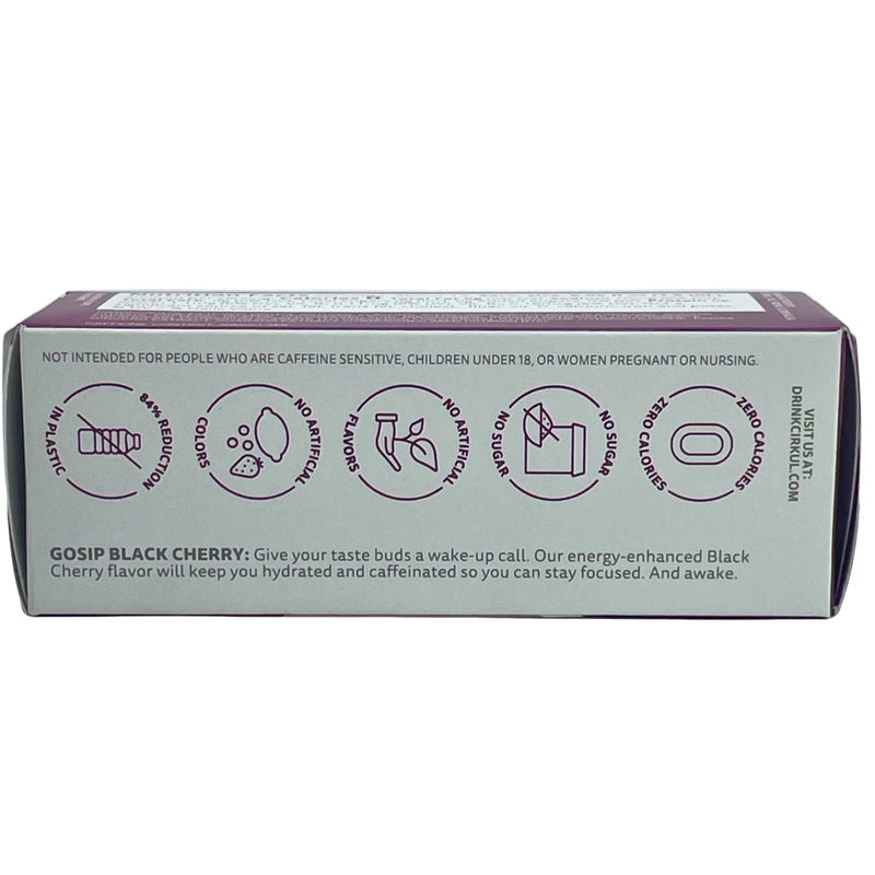 Cirkul GoSip Black Cherry Flavor Cartridges Caffeine Zero Sugar 8 Pack Exp 10/27
