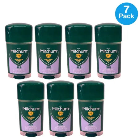 Mitchum Men Triple Odor Defense Unscented Antiperspirant Deodorant Gel 7 Pack