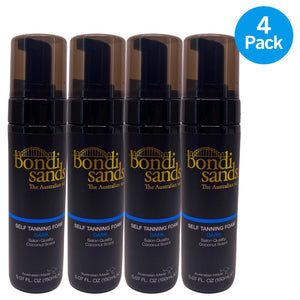 Bondi Sands Dark Self Tanning Foam Salon Quality Coconut Scent 5.07 fl oz 4 Pack
