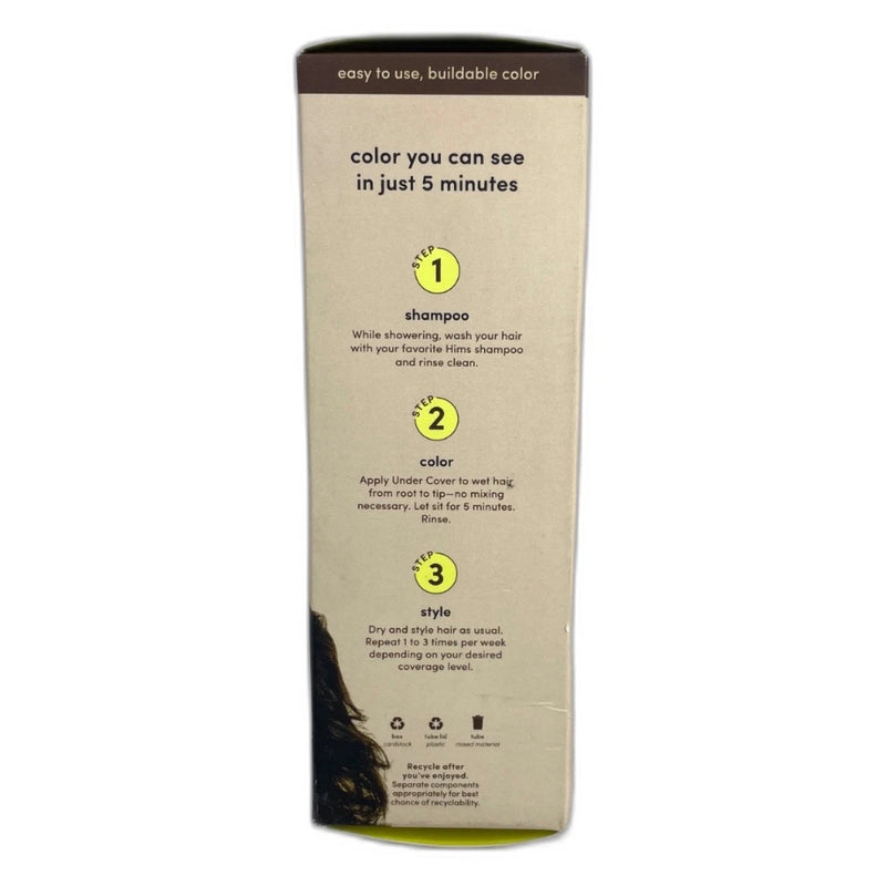 Hims Dark Brown Under Cover Hair Color Conditioner Semi Permanent Pack of 4 New