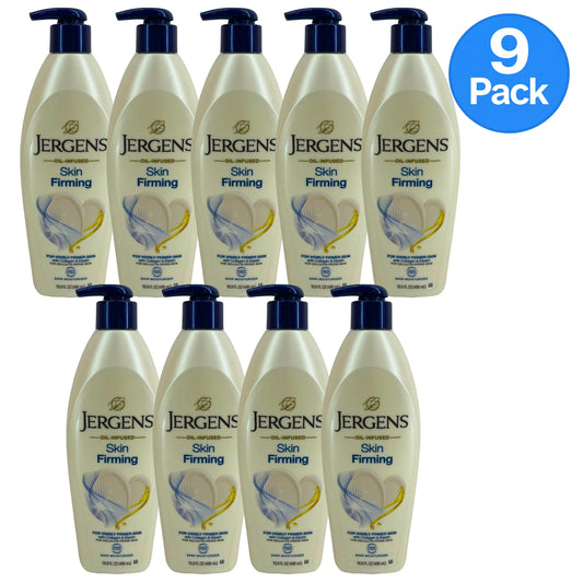 Jergens Skin Firming Toning Body Lotion Oil-Infused 16.8 fl oz 9 Pack New