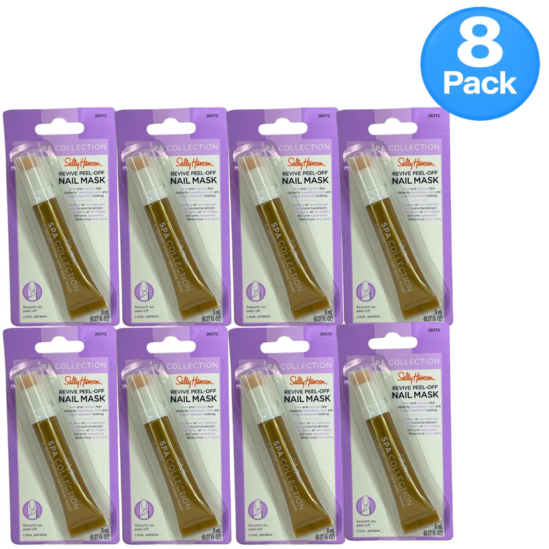 Sally Hansen Spa Collection Revive Peel-Off Nail Mask 0.27 oz 8 Pack New