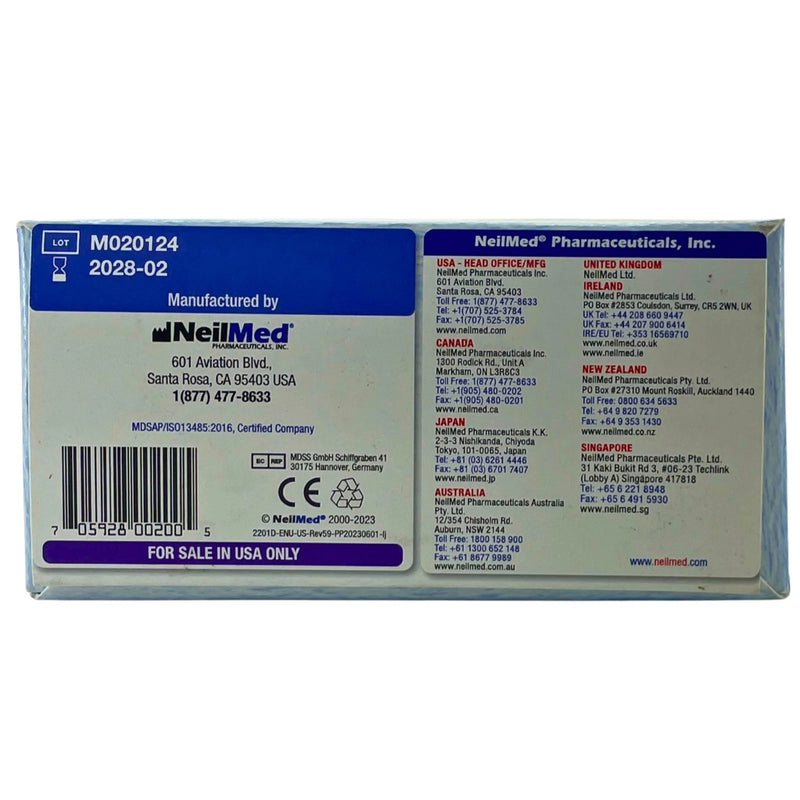 NeilMed Sinus Rinse All Natural Saline Nasal Irrigation Packets 100 Ct 3 Pack