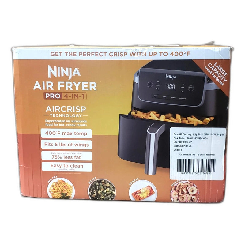 Ninja Air Fryer 4-in-1 Pro 5QT Air Fry Roast Reheat Dehydrate Open Box