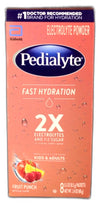 Pedialyte Fast Hydration Powder Packets Fruit Punch 8ct Exp 04/27 Pack of 6 New