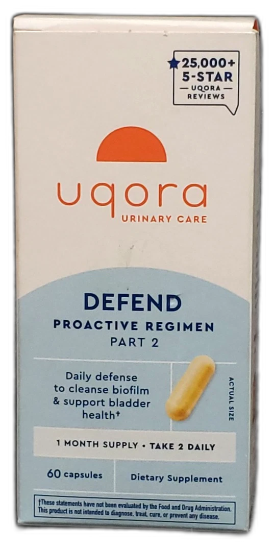 Uqora Depend Proactive Regimen Capsules UTI 240 Total Exp 01/27 Pack of 4 New