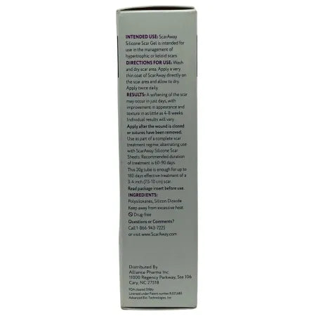 ScarAway Medical-Grade Silicone Scar Gel 0.71 oz Tube New 4