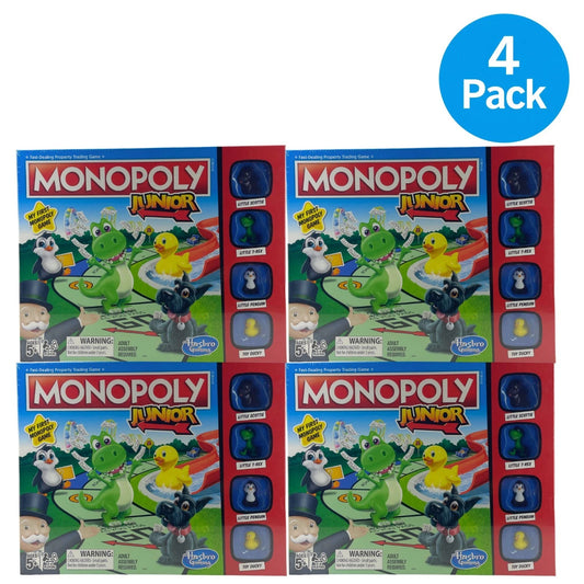 Hasbro Monopoly Junior Board Game My First Monopoly Game 4 Pack New