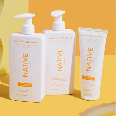 Native Strengthening Shampoo with Almond & Shea Butter – Pack of 2 NEW 5