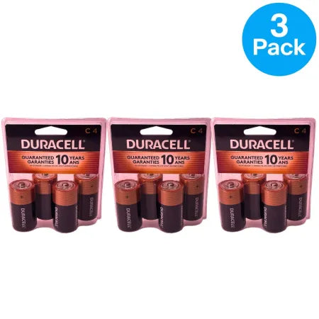 Duracell C Alkaline Batteries 12 Count (3 Packs) Exp Mar 2034