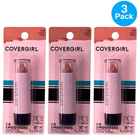 CoverGirl CG Smoothers Concealer 710 Light Pale Stick 4g 3 Pack