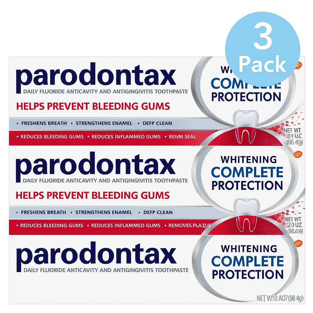 Parodontax Whitening Complete Protection Toothpaste 3.4oz 3 Pack Exp 01/2026 New 1