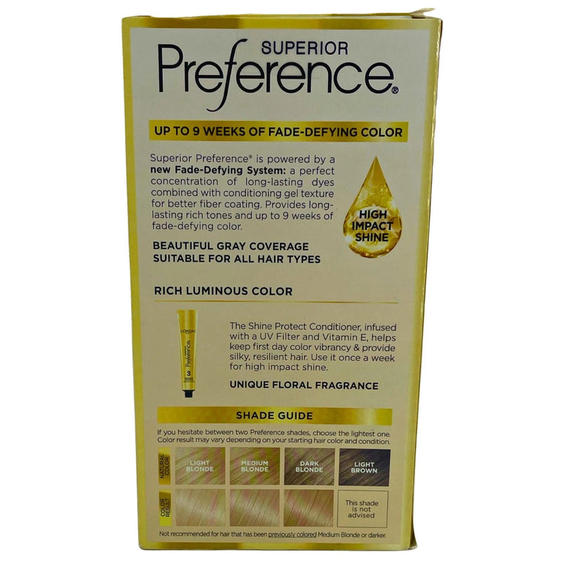 L'Oreal Paris Superior Preference Permanent Hair Color 9.1/2NB Lightest Natural