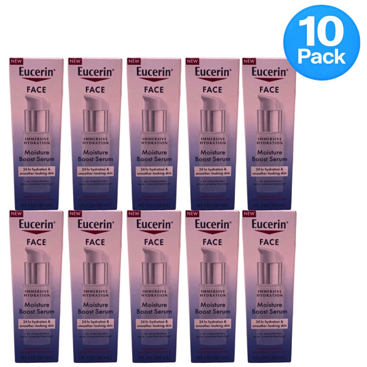 Eucerin Face Immersive Hydration Moisture Boost Serum 1 fl oz 10 Pack New