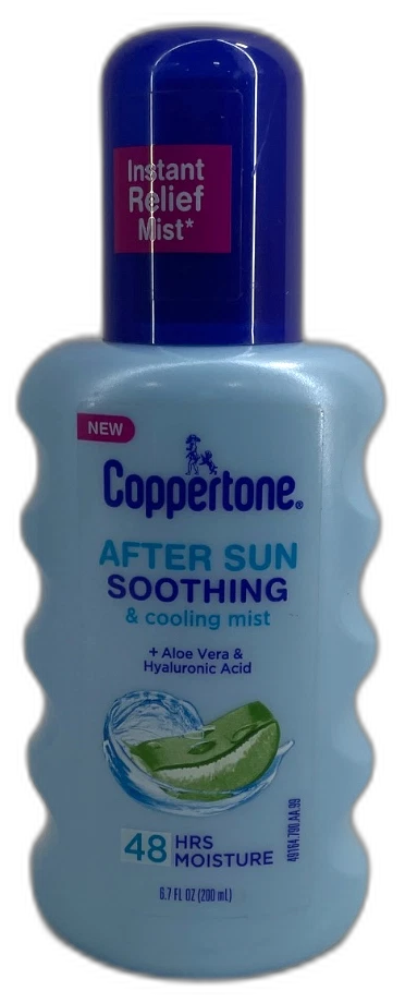 Coppertone After Sun Soothing Cooling Mist 6.7 Fl Oz Spray Pack of 3 New