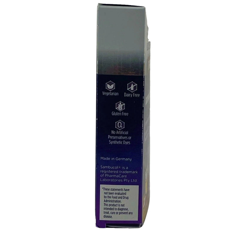 Sambucol Black Elderberry Throat Relief Soothing Soft Lozenges with Honey