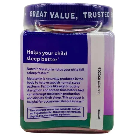 Natrol Kids Melatonin 1mg Gummies 60 ct - 3 Pack - New 3