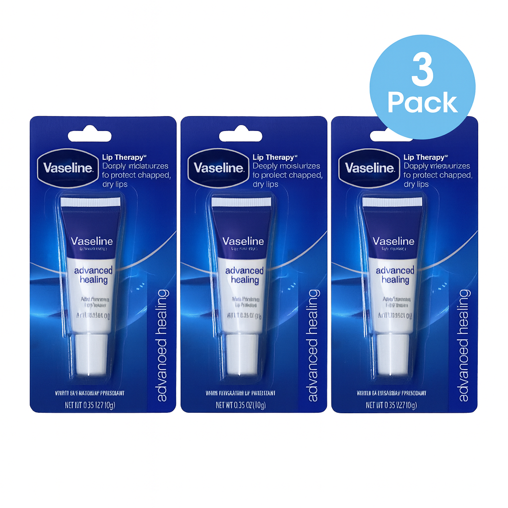 Vaseline Lip Therapy Advanced Healing 0.35oz – 3 Pack New 1