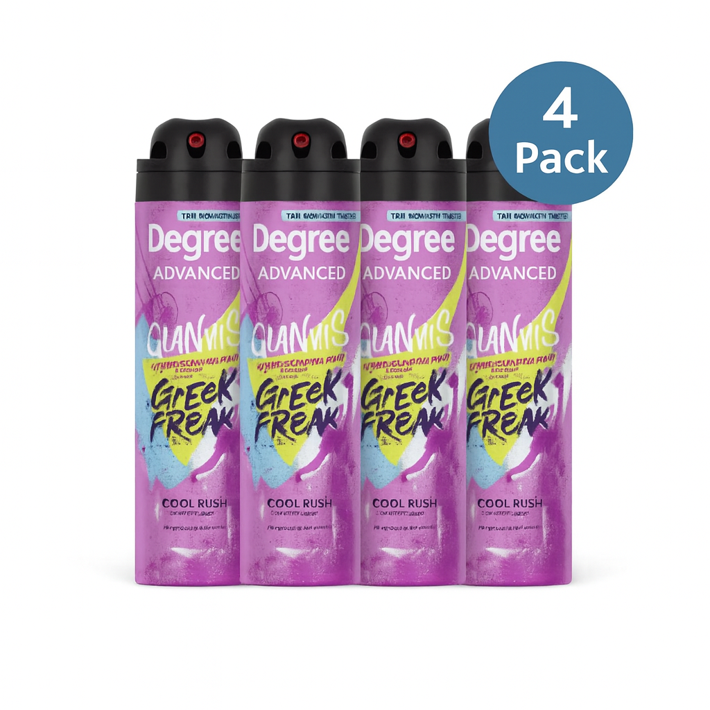 Degree Advanced Antiperspirant Spray Cool Rush 72H 4 Pack New 7/2026 1