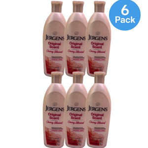 Jergens Original Scent Dry Skin Moisturizer Body Lotion Cherry Almond 10 oz 6 Pa