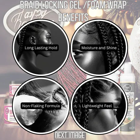 NEXT IMAGE - Foam Wrap Locking Mousse [Black Castor & Argan] 8 oz