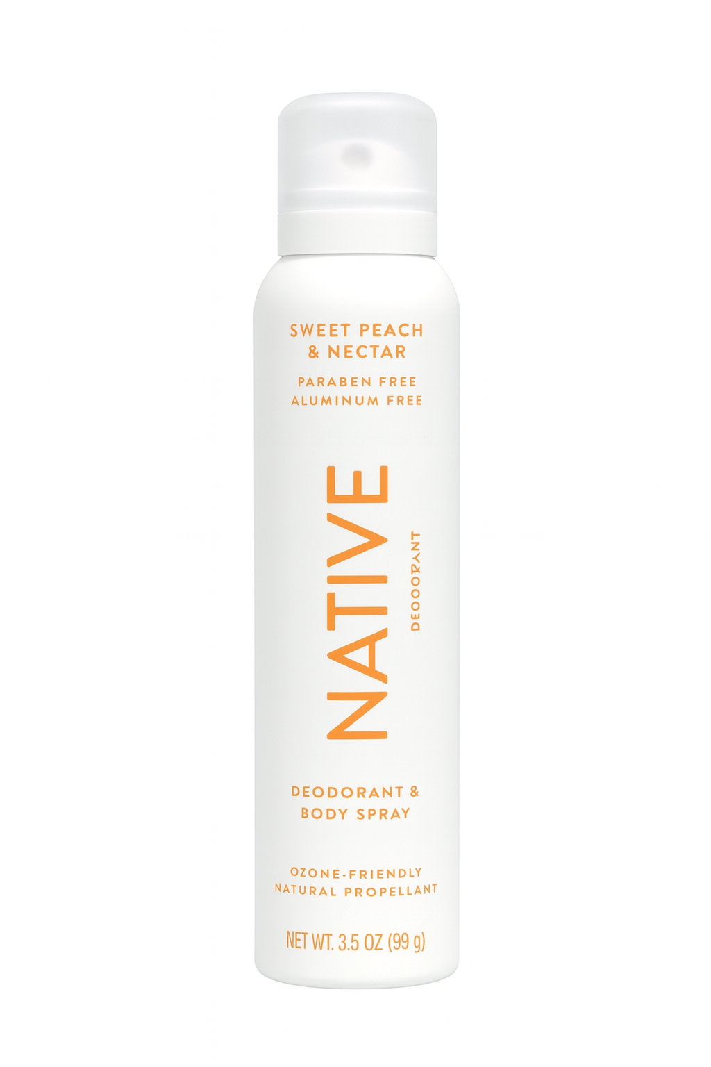 Native Sweet Peach & Nectar Deodorant Body Spray 3.5 oz 1 Pack New 1