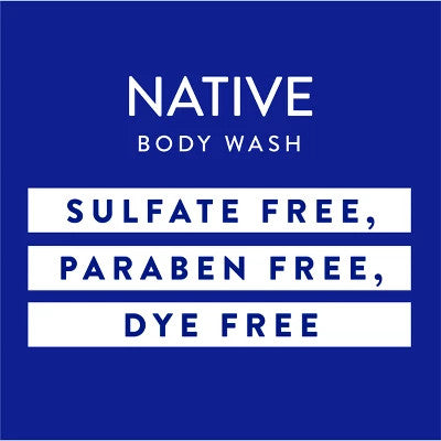 Native Body Wash Sea Salt & Cedar 18 fl oz – Pack of 2 – Sulfate-Free NEW
