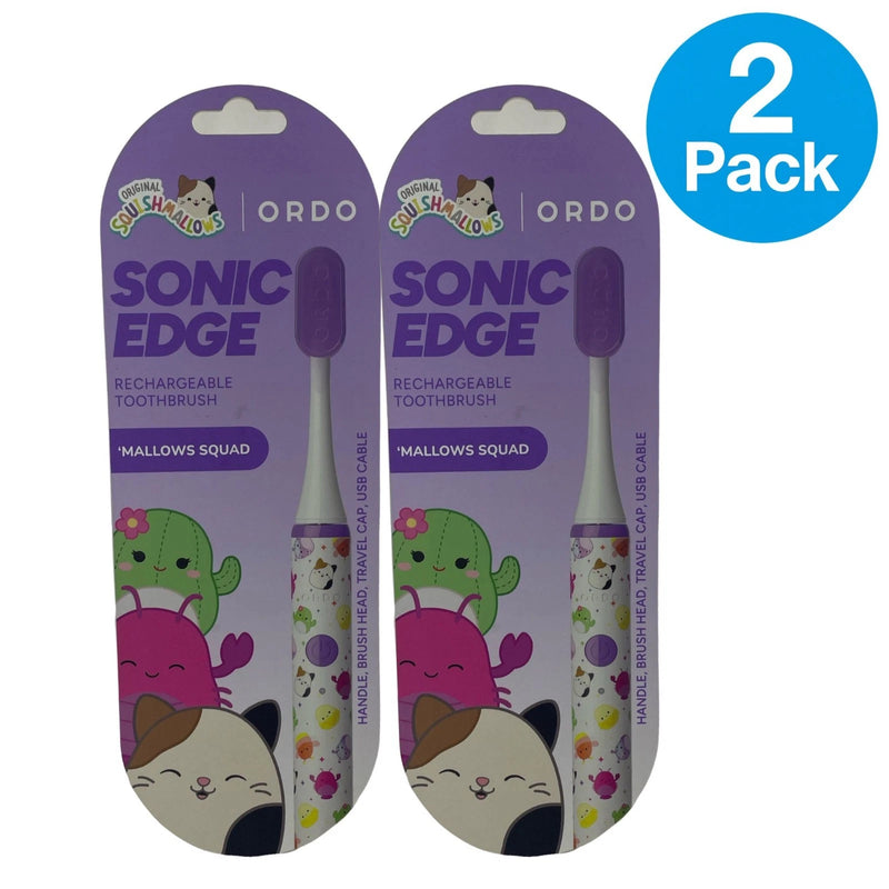 Ordo Sonic Edge Squishmallows Rechargeable Toothbrush 2 Pack New